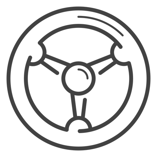 Racing wheel stroke icon PNG Design