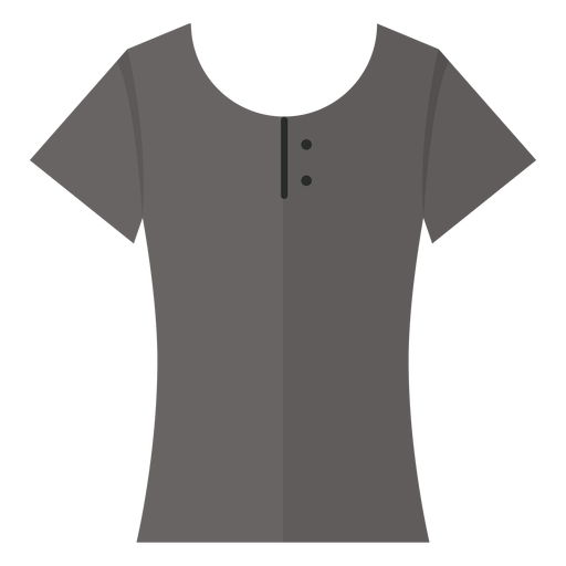 Scoop henley t shirt icon