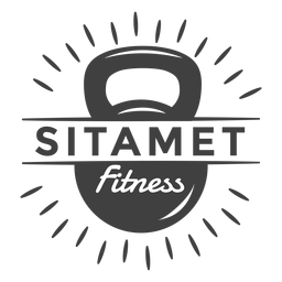Logotipo de fitness Sitamet Desenho PNG