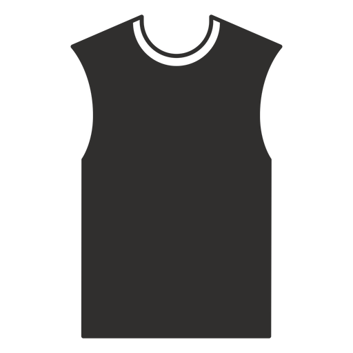 Ärmellose T-Shirt flache Ikone PNG-Design
