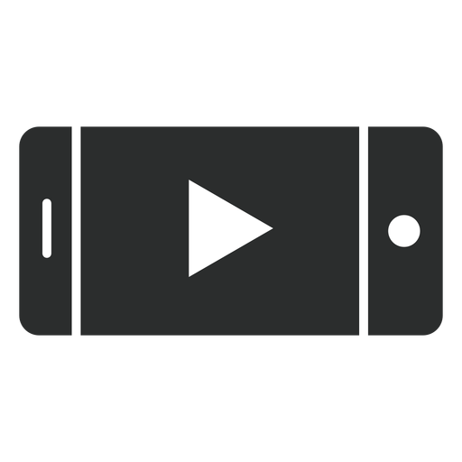 Smartphone player flat icon PNG Design
