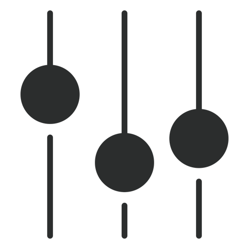 Flaches Symbol für den Sound-Equalizer PNG-Design