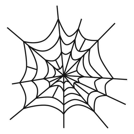 Spider web hand drawn PNG Design