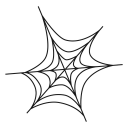 Diseño PNG Y SVG De Icono De Delgada Línea De Tela De Araña Para Camisetas