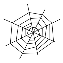 Spiderweb hand drawn PNG Design