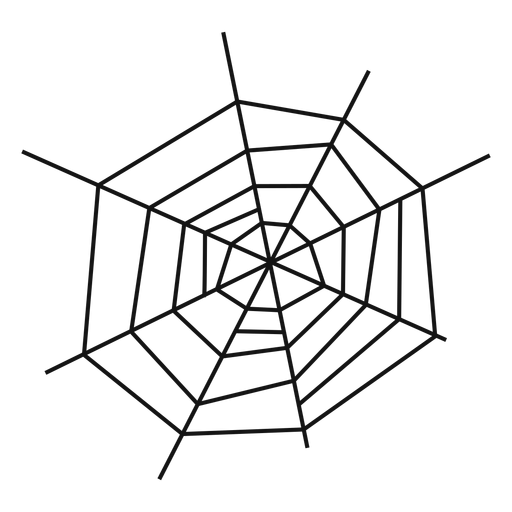 Spiderweb hand drawn PNG Design