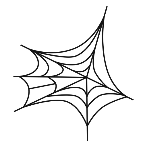 Spinnennetz dünne Linie Symbol PNG-Design