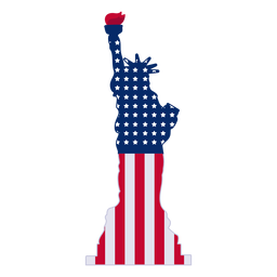 Estatua de elemento de diseño de la libertad. Diseño PNG