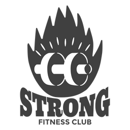 Logotipo fuerte del gimnasio Logotipo fuerte del gimnasio
