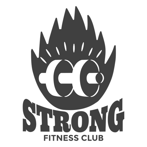 Logotipo fuerte del gimnasio