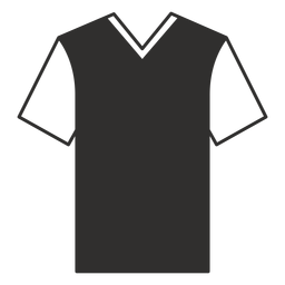 V-Ausschnitt T-Shirt flache Ikone PNG-Design