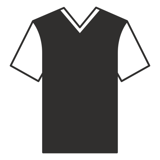 ?cone plano de camiseta com decote em V Desenho PNG