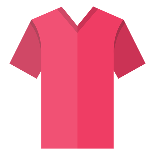 Icono de camiseta con cuello en V Diseño PNG