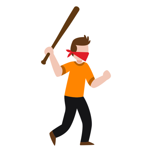 Vandalencharakter der Baseballschläger hält PNG-Design