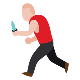 Messer mit Vandalencharakter PNG-Design