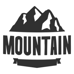 Vintage mountain logo PNG Design Transparent PNG