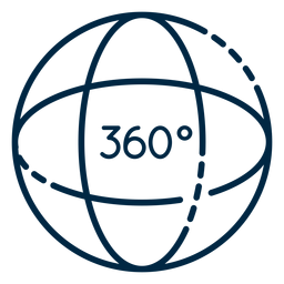 Traço de esfera 360 de realidade virtual Transparent PNG