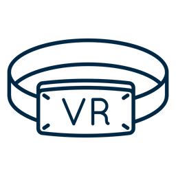 Ícone de traço de pulseira de realidade virtual