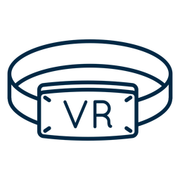 Virtual reality bracelet stroke icon PNG Design