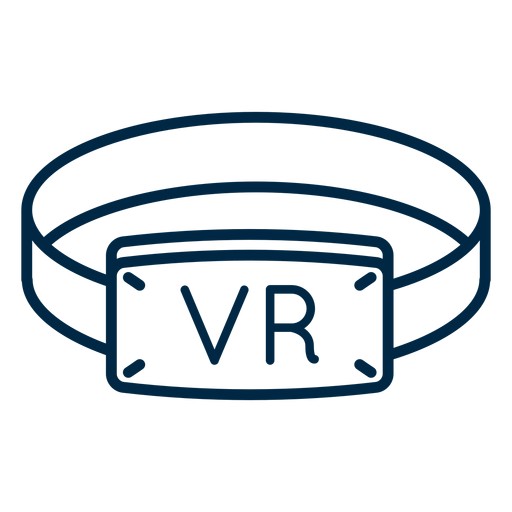 Icono de trazo de pulsera de realidad virtual Diseño PNG