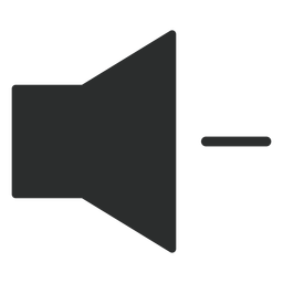 Bajar volumen icono plano Diseño PNG