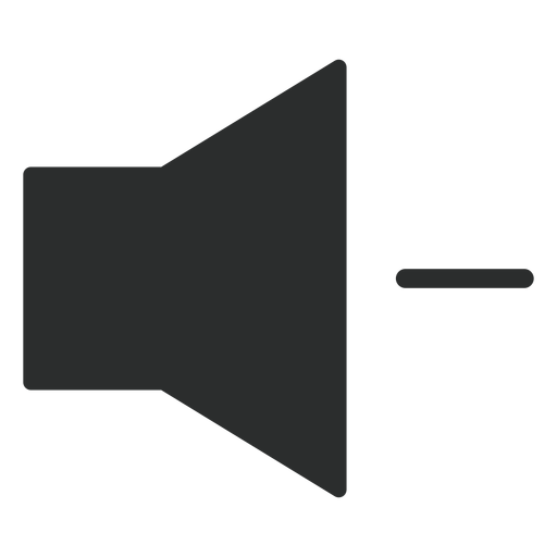 Volume down flat icon PNG Design