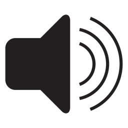 Icono plano de interfaz de volumen Transparent PNG