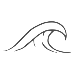 Dibujado a mano ola de agua Diseño PNG