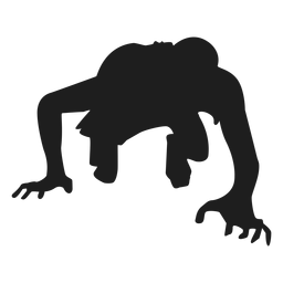 Download Zombie Crawling Silhouette Transparent Png Svg Vector