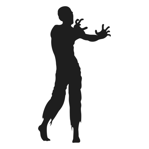 Download Zombie reaching out silhouette - Transparent PNG & SVG vector file