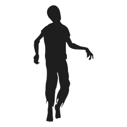 Zombie gehende Silhouette PNG-Design
