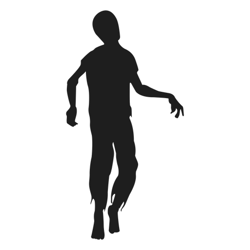 Zombie caminando silueta - Descargar PNG/SVG transparente