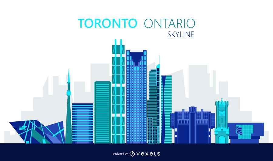 Toronto skyline illustration Toronto skyline illustration