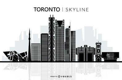 Silueta del horizonte de toronto Silueta del horizonte de toronto