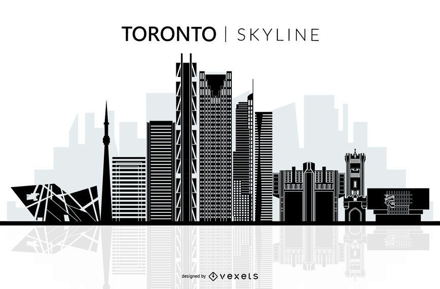 Silhueta de horizonte de Toronto Silhueta de horizonte de Toronto