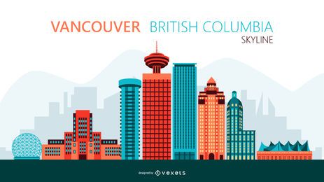 Ilustración del horizonte de Vancouver