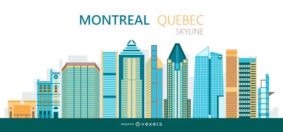 Montreal Skyline Illustration