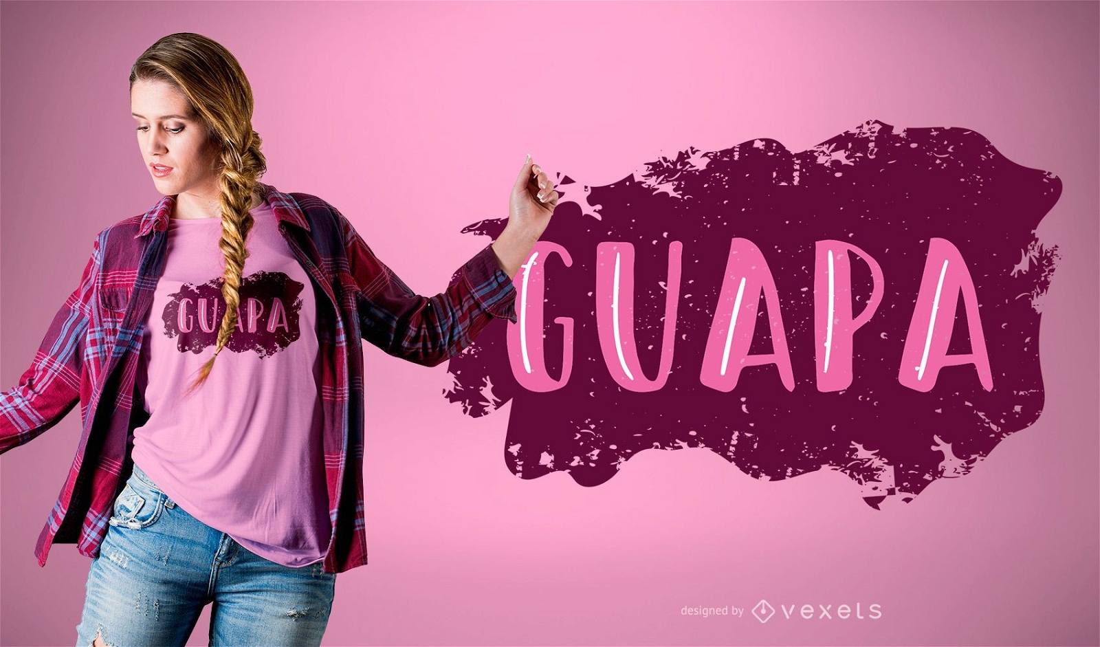 Guapa Quote Word T-shirt Design