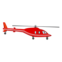 ícone de helicóptero vermelho Desenho PNG