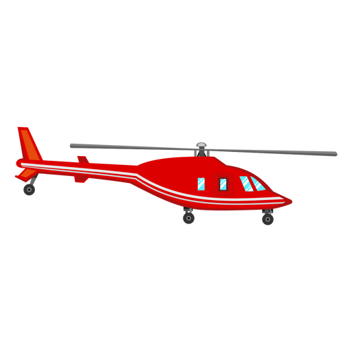 ícone de helicóptero vermelho Desenho PNG