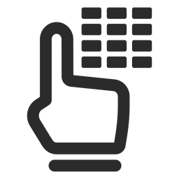 Ícone de toque do código de alarme Desenho PNG