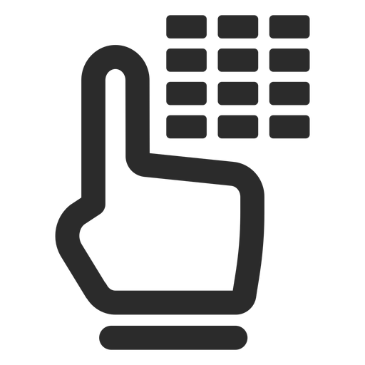 Alarm code stroke icon PNG Design