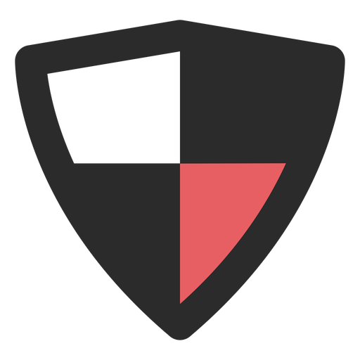 Icono de trazo de color de escudo antivirus Diseño PNG