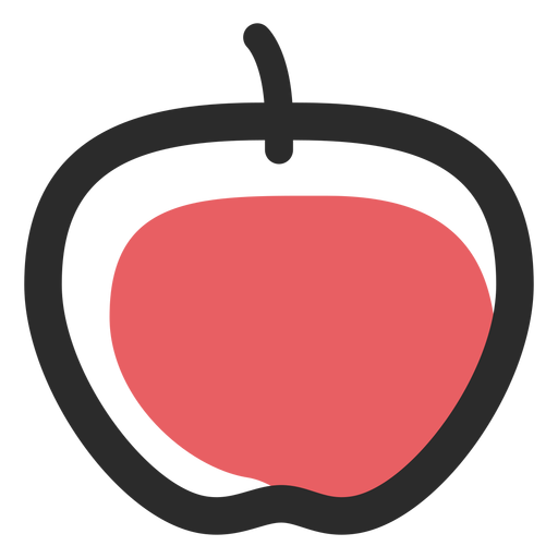 Apple farbige Strichsymbol-Sportikonen PNG-Design