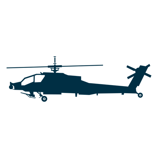 Attack helicopter silhouette PNG Design