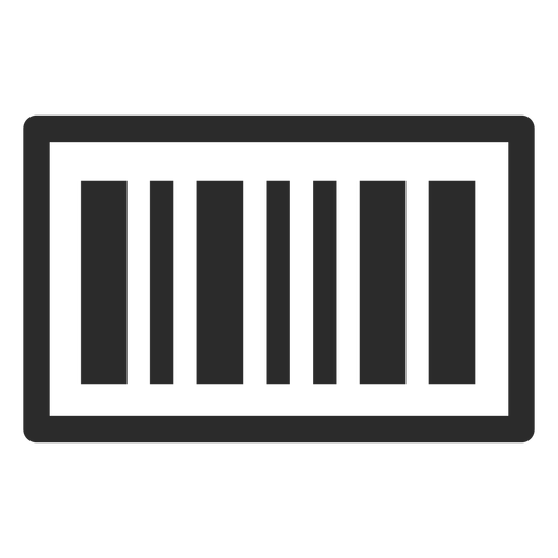 Barcode-Strichsymbol PNG-Design