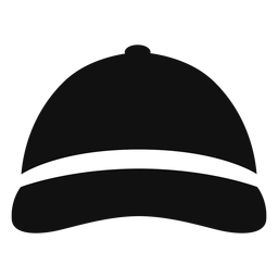 Boné de beisebol com vista frontal plana Desenho PNG