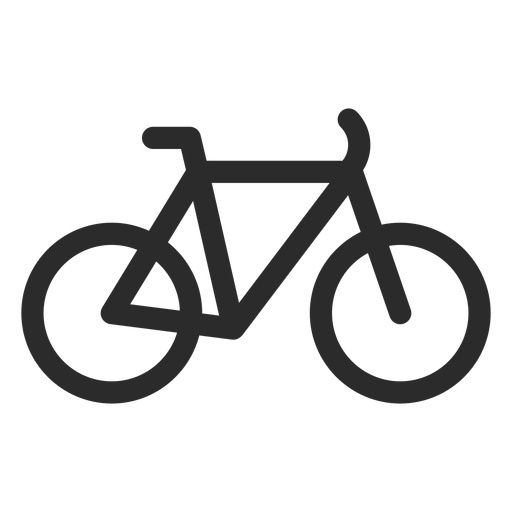Icono de trazo de bicicleta Diseño PNG