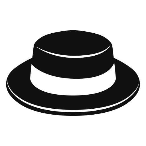 Boater hat flat icon PNG Design