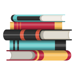 Ícone de pilha de livro Desenho PNG